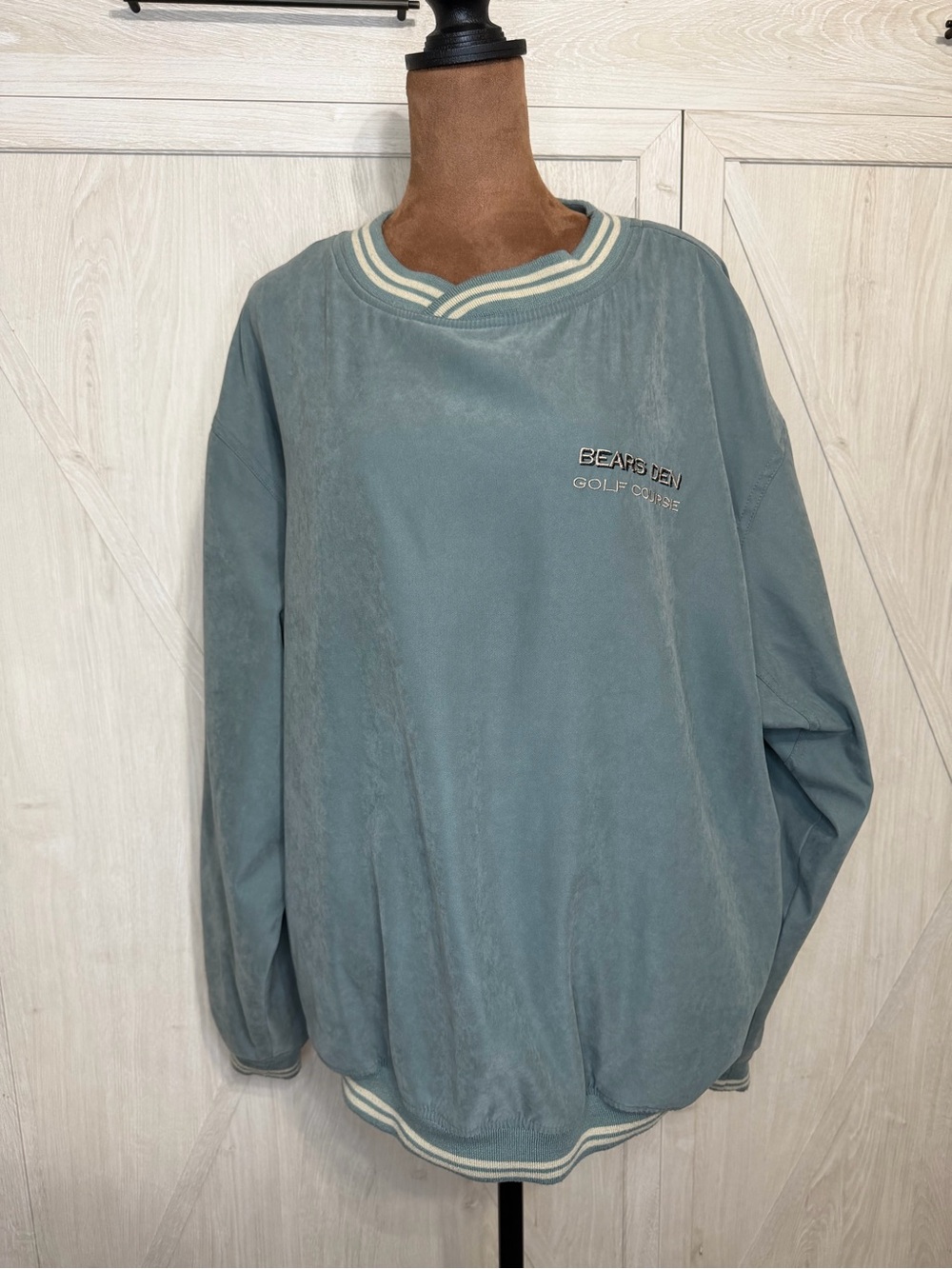 VINTAGE Blue-Cream men’s Crewneck Sweater